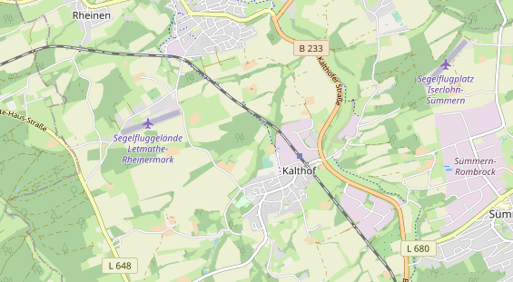 Kletter- und Boulderhalle auf Karte