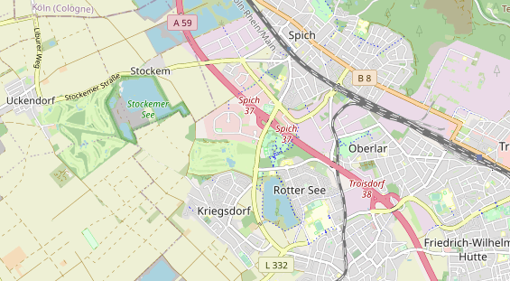 Kletter- und Boulderhalle auf Karte