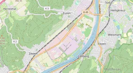 Kletter- und Boulderhalle auf Karte