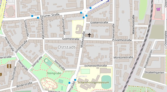 Kletter- und Boulderhalle auf Satellitenbild