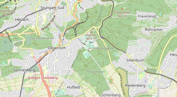 Kletter- und Boulderhalle auf Karte