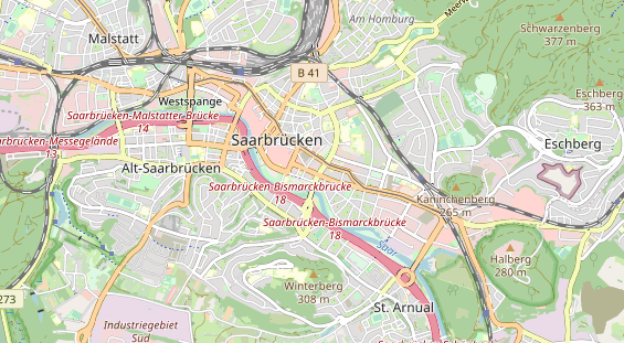 Kletter- und Boulderhalle auf Karte