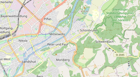 Kletter- und Boulderhalle auf Karte